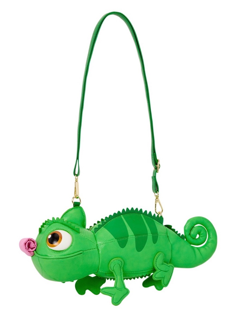 Disney Tangled Princess Rapunzel Pascal Figural Crossbody Loungefly Bag NEW!